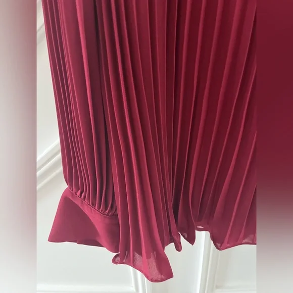 Weill Bergundy Pleated Lace blouse
Size 6 - Picture 6 of 13